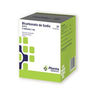 BICARBONATO DE SODIO Inyectable x25