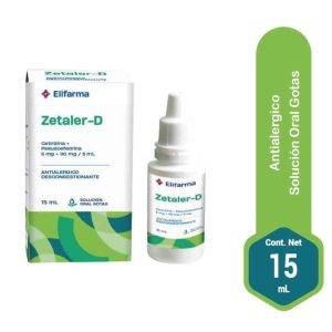 ZETALER-D 5mg+30mg/ml Gotas Orales x15ml