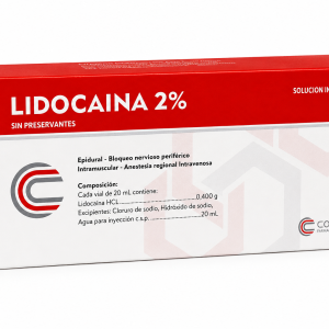 LIDOCAINA 2% Inyectable x20