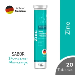ZINC 10mg + VIT C + VIT. E Efervescente x20