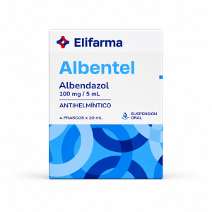 ALBENTEL 100mg/5ml Suspension x20ml x4