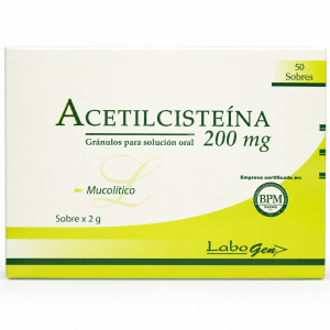 ACETILCISTEINA 200mg Granulos x50